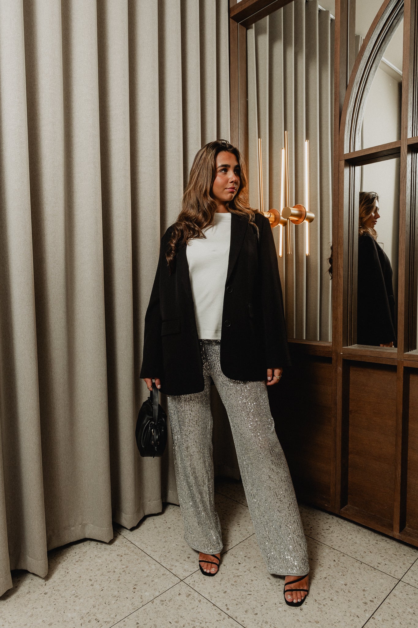 NMSCARLET Trousers - Silver